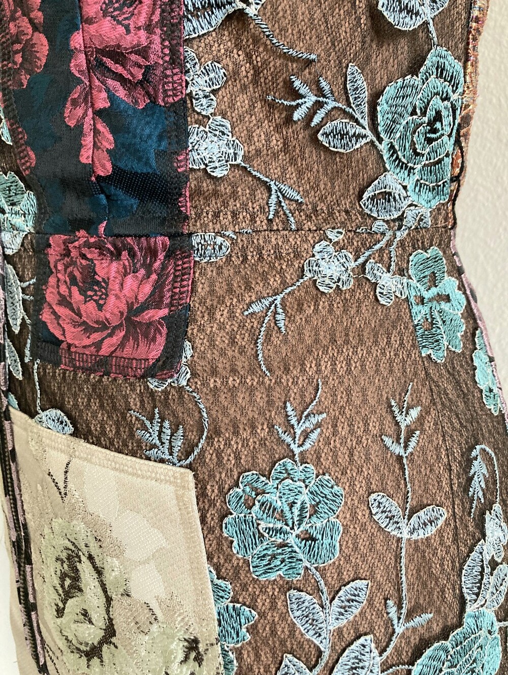 Anthropologie Beguile by Byron Lars Pieced Brocade Sheath Dress 2 Lace Floral - Picture 12 of 17